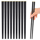 Axyaa Reusable Chopsticks Set - 10 Pairs Sushi Sticks Korean Japanese Chinese Tableware