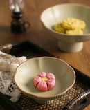 Axyaa Retro Chinese Pastry Plate - Elegant Tea Plate for Dim Sum and Dried Fruit