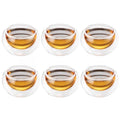Axyaa Glass Teacup Tea Infuser Set - Heat Resistant Drinkware Mug