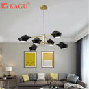 Axyaa LED Chandelier: Modern Dimmable Ceiling Light for Living & Dining Room