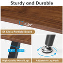 Axyaa 6FT Conference Table: Modern Industrial Meeting Room Desk with Metal Legs