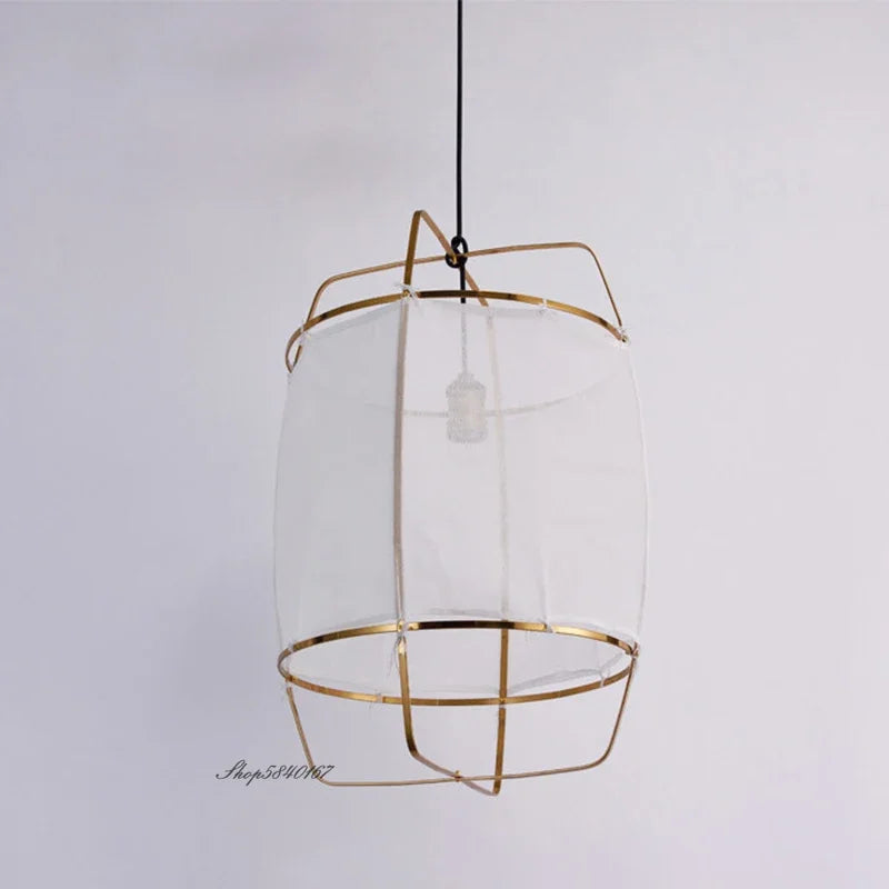 Axyaa Bohemian Gauze Ceiling Pendant Light for Art Deco Ambiance