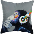 Axyaa Modern Monkey Painting Pillow Covers - Nordic Cushion Cover for Home Decoration
