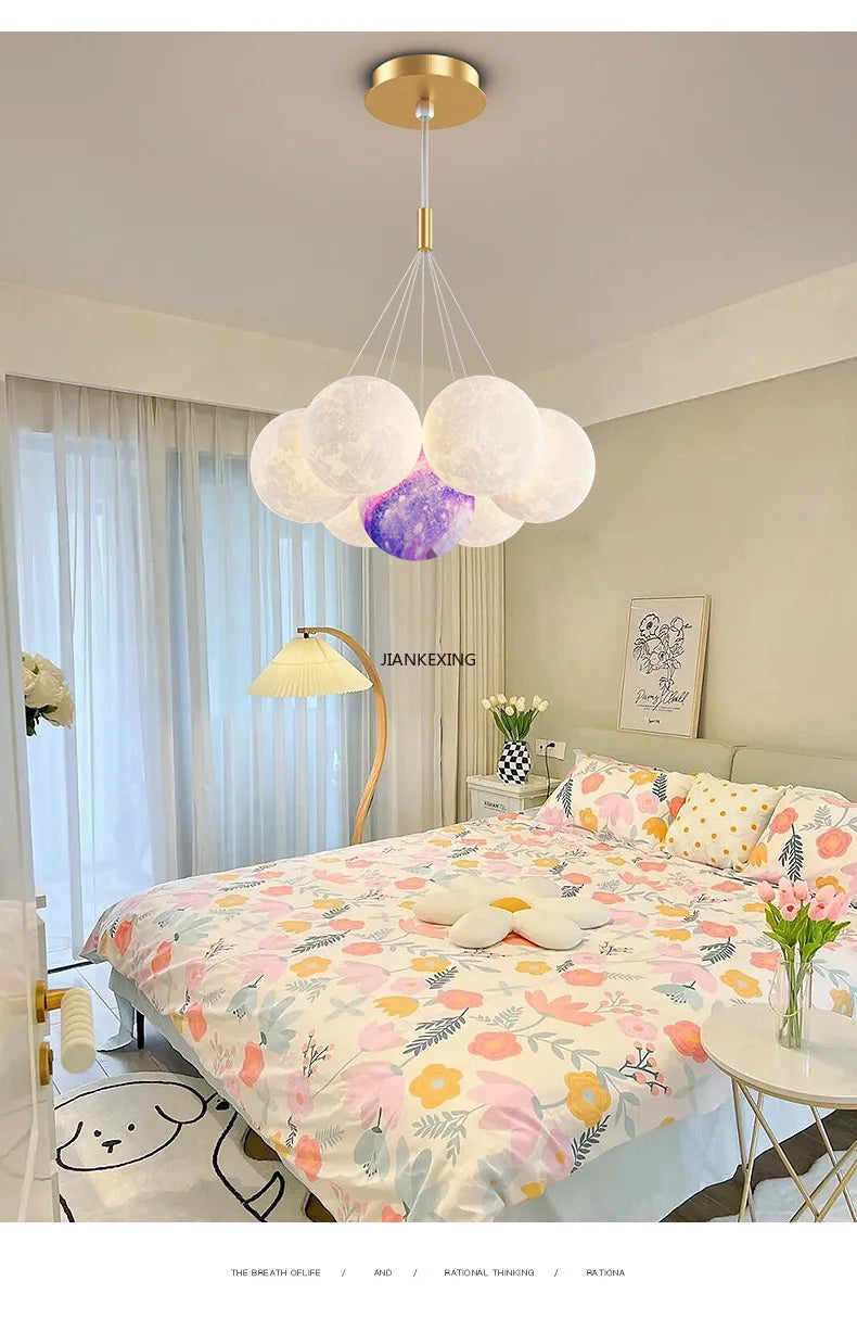 Axyaa LED Bubble Ball Pendant Light for Home Decor and Lighting