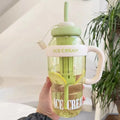 Axyaa 1200ml Tea Infuser Sport Water Bottle with Handle and Straw Cover