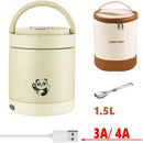 Axyaa Electric Heated Lunch Box: Portable Stainless Steel Food Warmer