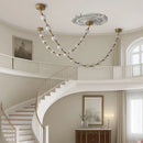 Axyaa Nordic Stair Chandelier Pendant Ceiling Light for Living Room and Dining Room