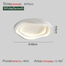 Axyaa Modern Minimalist Ceiling Lights Cream Wind Art Master Bedroom Lamp