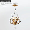 Axyaa Retro Crystal Candle Chandelier for Elegant Home Lighting
