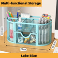Axyaa Metal Pen Holder Desktop Storage Box Office Supplies Student Decor