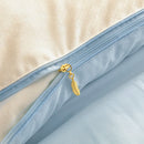 Axyaa All Season Soybean Fiber Duvet Insert with Mix Color Jacquard, Fluffy & Soft