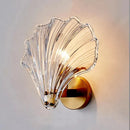 Axya Shell Glass LED Wall Lamp - Modern Nordic Bedroom Sconce Lighting