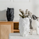 Axyaa Stone Grain Ceramic Flower Vase Set for Arrangements and Ornaments