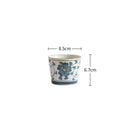 Axyaa Hand-painted Ceramic Coffee Mug, Wide Mouth Tea Cup, 200ML