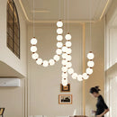Nordic Style Axyaa Ceiling Lamps for Living Room Staircase Hanging Indoor Lighting