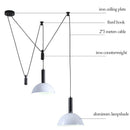 Axya Nordic Pulley Adjustable LED Pendant Lights for Dining Kitchen Island