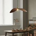 Axyaa Retro Japanese Walnut Chandelier Dining Table Light Fixture