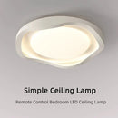 Axyaa LED Ceiling Lamp: Modern Remote Control Bedroom Lighting for Living Room, Study, Children's Room