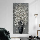 Axyaa Modern LED Flower Canvas Wall Art for Living Room Home Decor