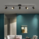 Axyaa Modern Black LED Ceiling Spotlight Chandelier for Home Lighting