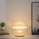 Axyaa Smoky Grey Amber Glass Floor Lamp Luxury Designer Bedroom Night Light