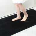 Axyaa Shaggy Soft Bath Rug Mat - Absorbent, Non Slip, Machine Washable