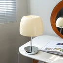 Axya Glass Table Lamp with USB Plug and LED Panel - Warm Light for Livingroom