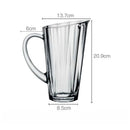 Axyaa Lead-Free Crystal Glass Beer Pot - High-Quality Home Drinkware