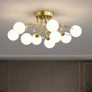 Axyaa Gold Chandelier: Modern Ceiling Pendant for Home Decor Lighting