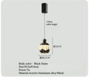 Axyaa LED Bedside Spotlight Pendant Light Black Gold Chandelier Paris Pendant