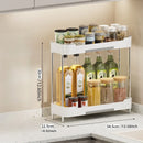 Axyaa Kitchen Storage Shelf for Seasoning Bottles: Narrow Wide Multi-Layer Organizer