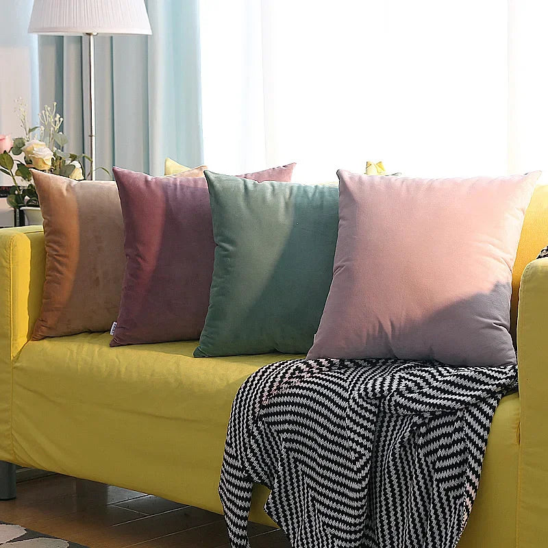 Axyaa 45x45 Short Plush Cushion Cover for Bed, Sofa, Car - 45*45 Throw