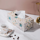 Axya Mother-of-Pearl Tissue Box: Handmade Nordic Colorful Shell Paper Storage for Home