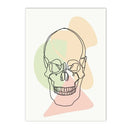 Axyaa Human Anatomy Skeleton Canvas Wall Art for Medical Office Decor