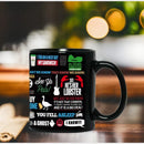 Axyaa Black Coffee Mug Set: Perfect Surprise Gift for Old Friends