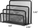Axyaa Mesh Desk Organizer with 3 Upright Compartments (2 Pack)