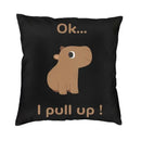 Axyaa Capybara Home Cushion Cover - Nordic Throw Pillow Cover