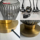 Axyaa Glass Table Lamp for Bedroom Study & Living Room Decor