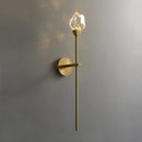 Axyaa All-Copper Crystal Wall Lamp: Modern Luxury Nordic Bedroom Light