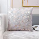 Axyaa Soft Fluffy Geometric Pattern Cushion Cover 45x45cm Home Décor Sofa Living Room