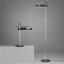 Axyaa White Modern Bedroom Study Lamp Black Floor Lamp