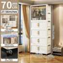 Axyaa 70cm Transparent Foldable Wardrobe, Portable Large-Capacity Storage Cabinet