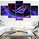 Axyaa 5-Piece ASUS ROG Supernova Wall Art Set for Home Decor & Living Room