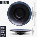 Axyaa Ceramic Tableware Set: Straw Hat, Western, Japanese, Retro Design for Salad & Dessert