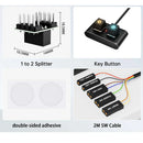 Axyaa Aluminum Desktop Motherboard Power Button - Mechanical Switch for Home Office