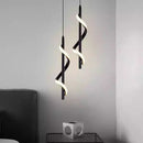 Axyaa Modern Spiral Pendant Light for Bedroom and Dining Room