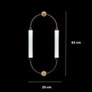 Axyaa Gold Tube Floor Lamp - Modern Minimalist Nordic LED Light