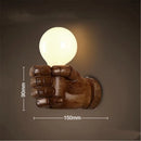 Axyaa Nordic Resin Metal Wall Sconce - Left & Right Hand Bedside Wall Light