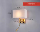 Axyaa LED Wall Lamp with USB Charger & Spotlight for Bedroom Living Room