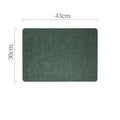 Axyaa Leather Dining Table Mat: Waterproof, Heat Resistant Insulation for Home Dining